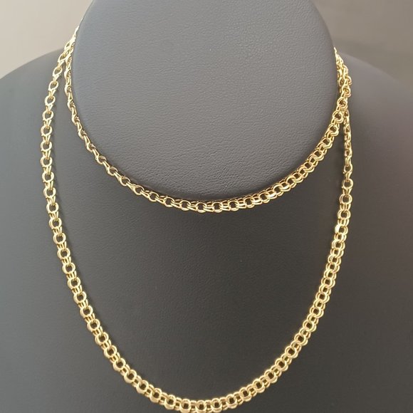 10kt solid gold chino chain 24 inches